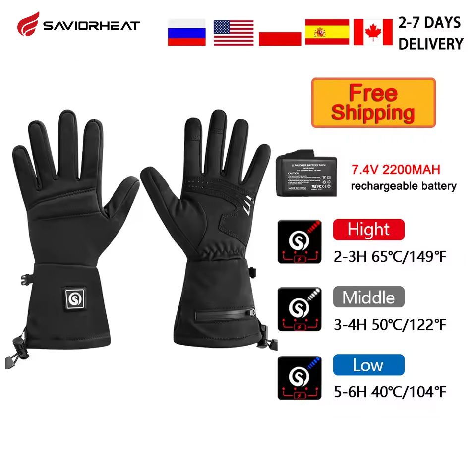 Touch Screen Gloves - Snow Deer S18 Zimowe podgrzewane rękawiczki