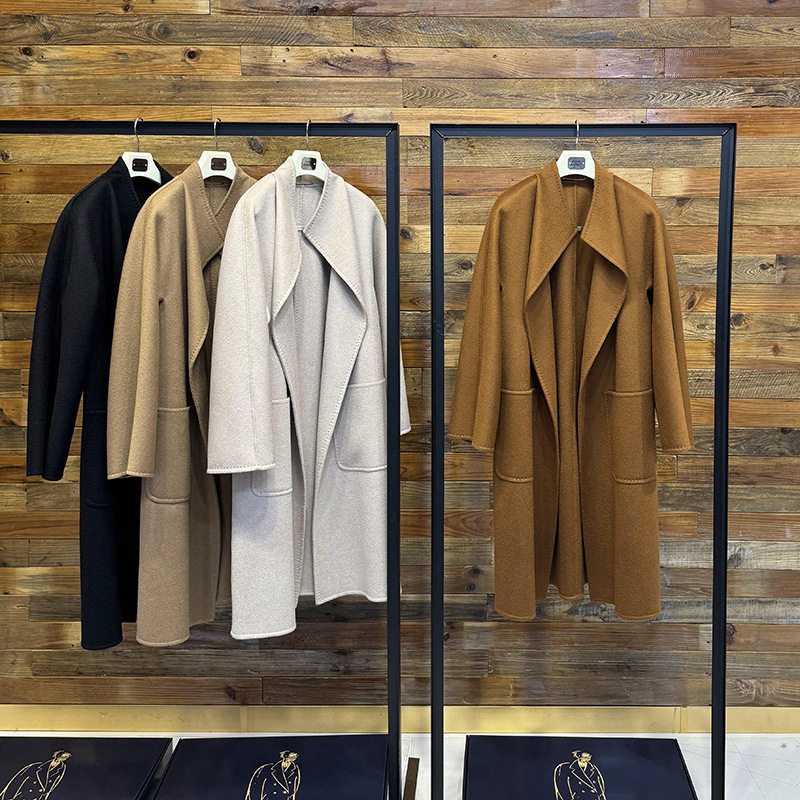 Wool Coat Peacoat - Długi płaszcz damski Max New Water