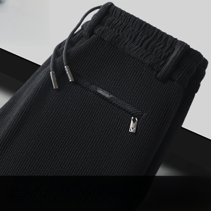 Corduroy Pant Warm - Męskie spodnie sztruksowe, ocieplane polarem, luźny