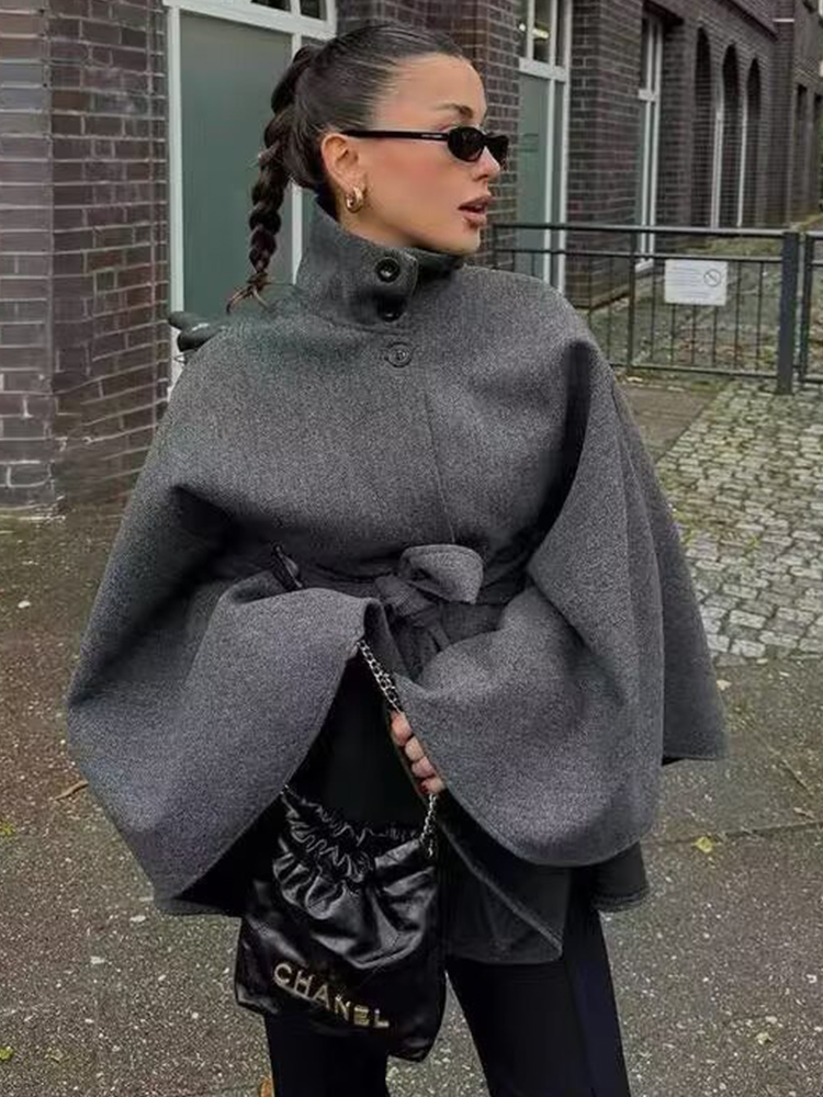 TFMLN Damskie Wełniane Płaszcz – Wool Coat Peacoat recenzja i cena