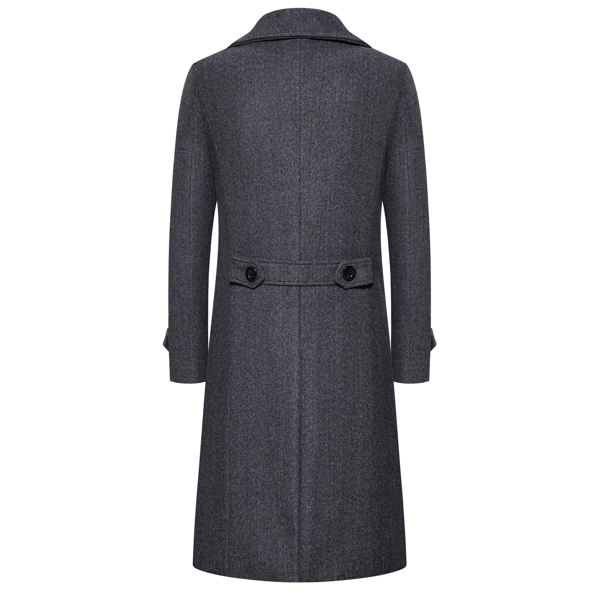 Wiosenne długie wełniane płasz – Wool Coat Peacoat recenzja i cena