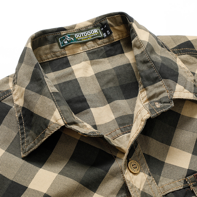 Męska koszula w kratę w stylu  – Flannel Shirt Lined recenzja i cena