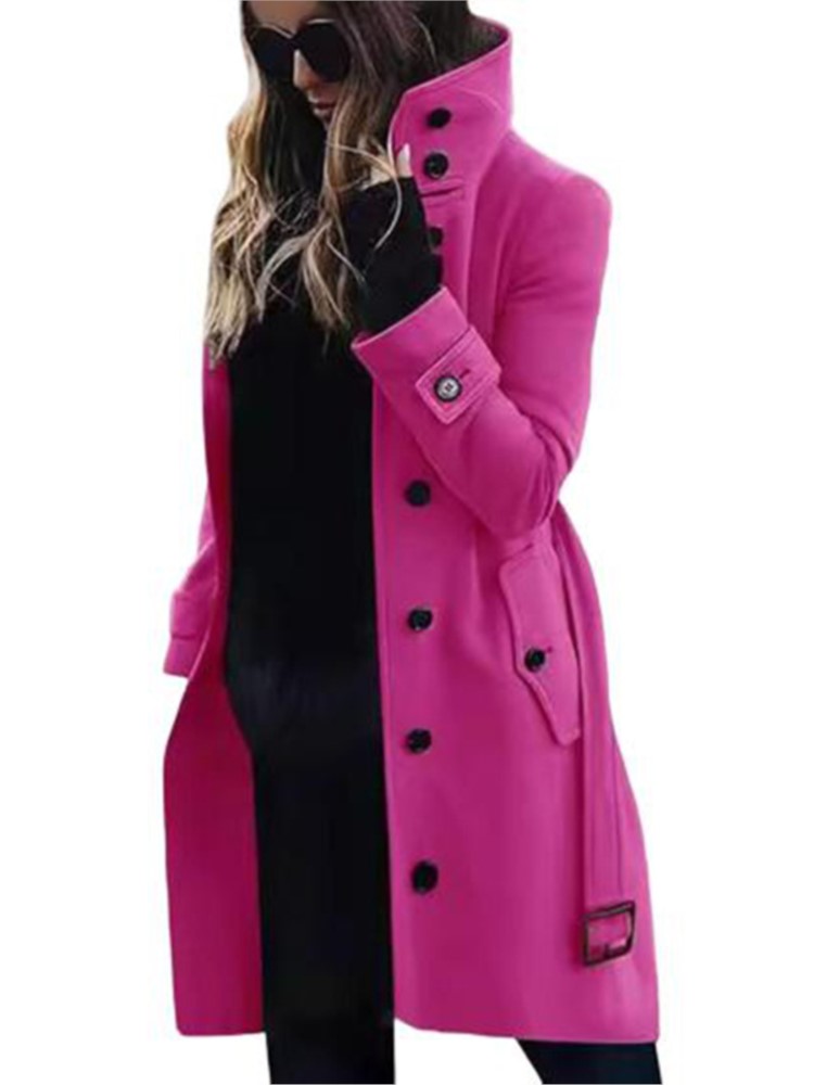 Damski płaszcz z nowej wełny,  – Wool Coat Peacoat recenzja i cena