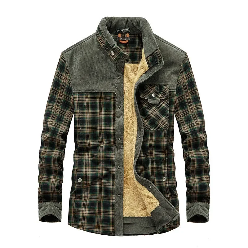 Męskie koszule w kratę Kurtki  – Flannel Shirt Lined recenzja i cena